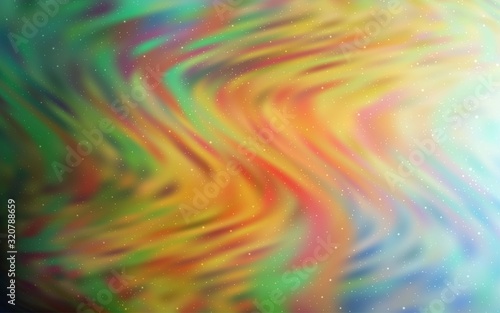 Light Green, Yellow vector background with galaxy stars. Shining colored illustration with bright astronomical stars. Pattern for astronomy websites.