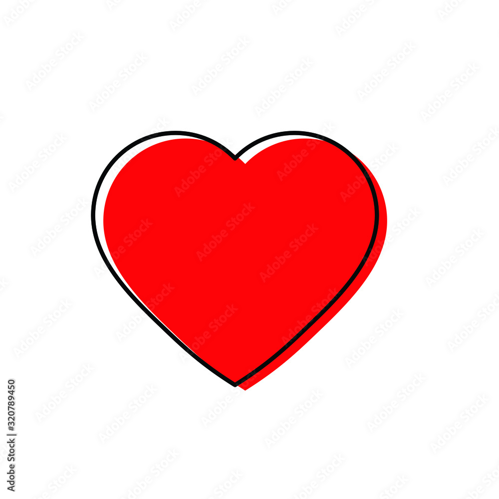 heart icon. heart symbol vector heart icon. heart symbol vector