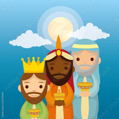 wize men kings manger characters