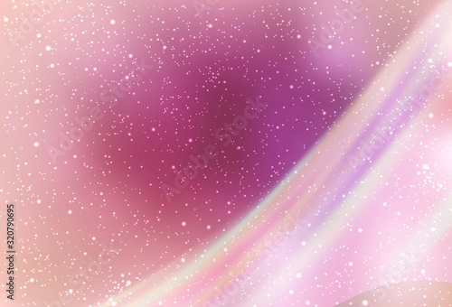 Light Pink vector background with astronomical stars. Modern abstract illustration with Big Dipper stars. Pattern for astronomy websites.