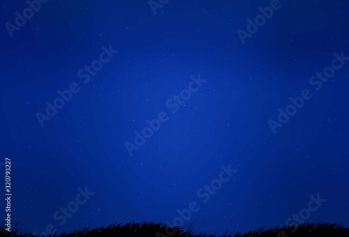 Dark BLUE vector background with galaxy stars. Shining illustration with sky stars on abstract template. Pattern for astrology websites.