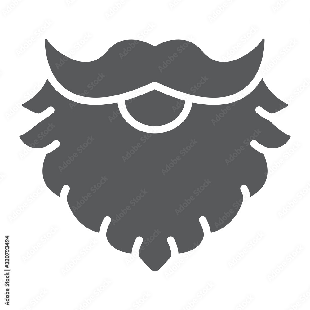 Leprechaun beard glyph icon, st patrick's day and holiday, santa beard sign, vector graphics, a solid pattern on a white background, eps 10. Leprechaun beard glyph icon, st patrick's day and holiday, santa beard sign, vector graphics, a solid pattern on a white background, eps 10.