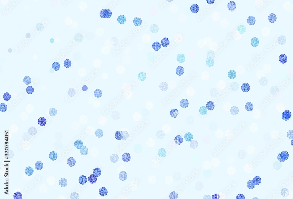Light Pink, Blue vector layout with bright snowflakes.