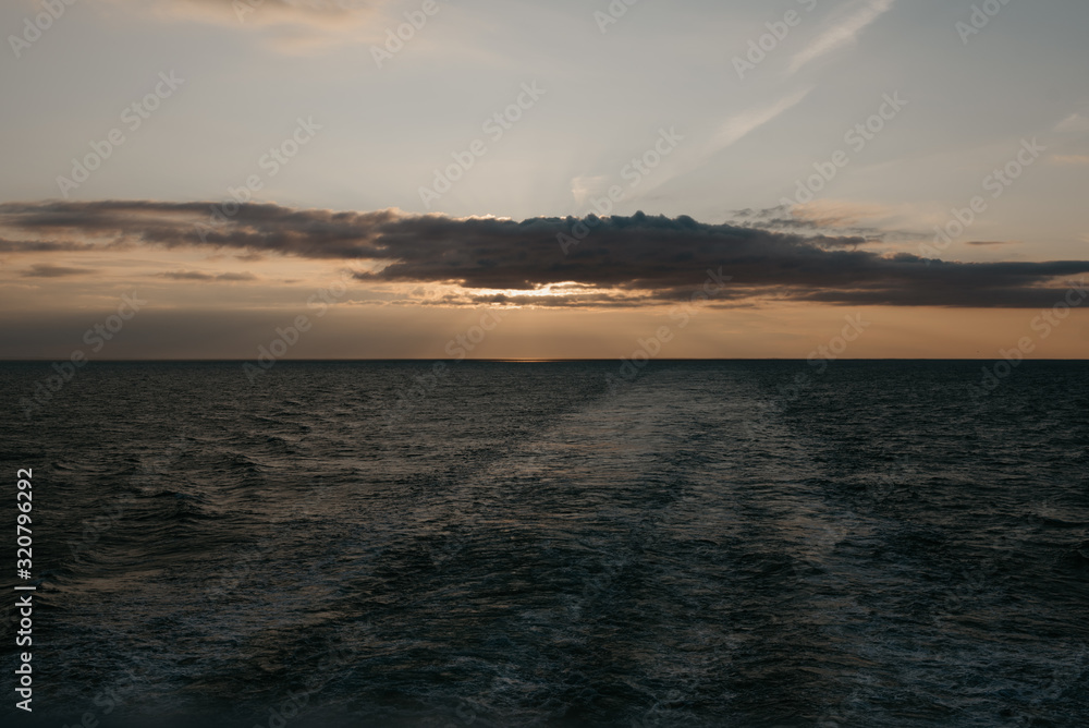 Spectacular sunset on the baltic sea Spectacular sunset on the baltic sea