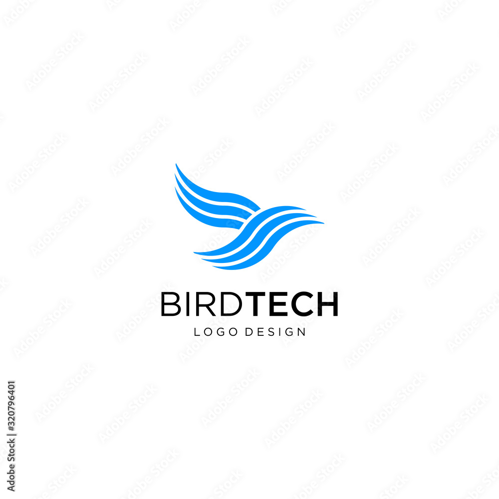 Creative and clean logo design of bird with clean background - EPS10 - vector. Creative and clean logo design of bird with clean background - EPS10 - vector.