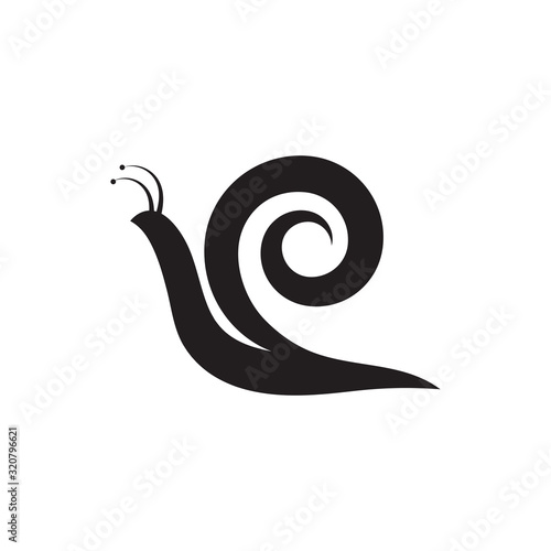 snail logo template vector icon illustration