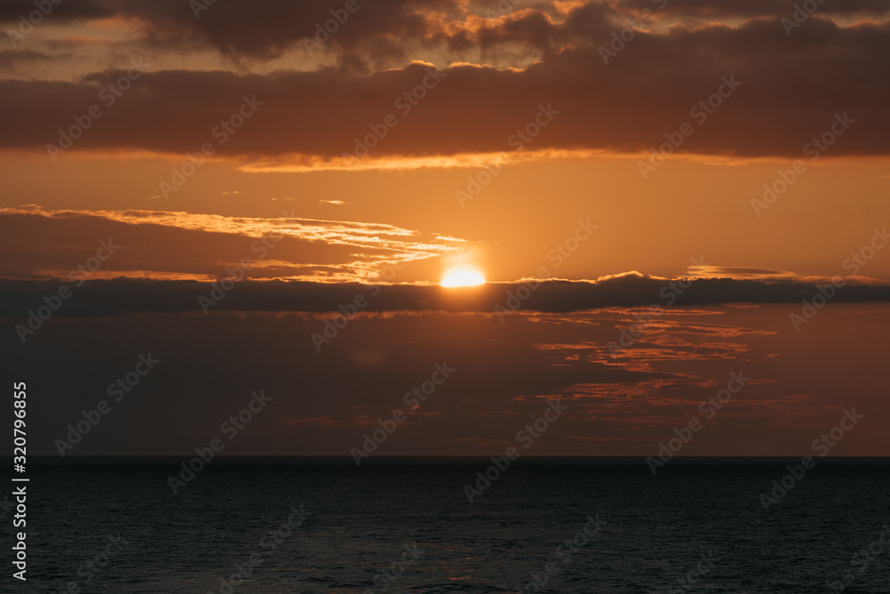 Fabulous cloudy sunset on the baltic sea Fabulous cloudy sunset on the baltic sea