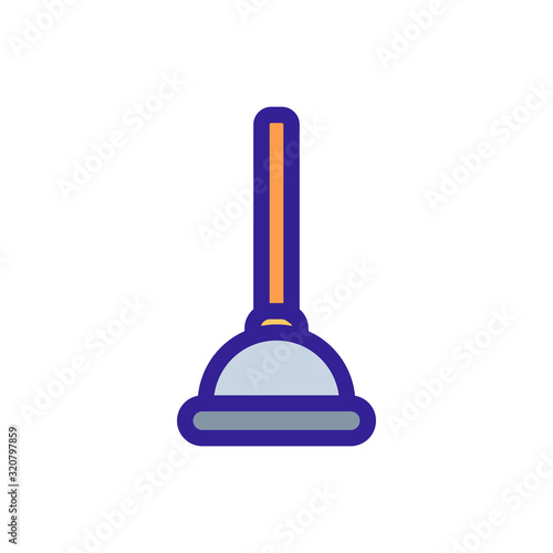 Vantuz icon vector. A thin line sign. Isolated contour symbol illustration