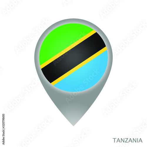 Map pointer with flag of Tanzania. Colorful pointer icon for map. Vector Illustration. Free Download Map pointer with flag of Tanzania. Colorful pointer icon for map. Vector Illustration. - GFXLoad