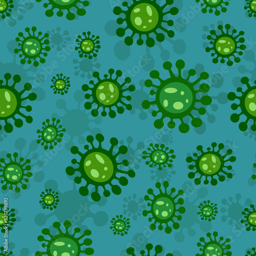 pattern viruses seamless disease coronavirus medicine background colored bacteria wallpaper