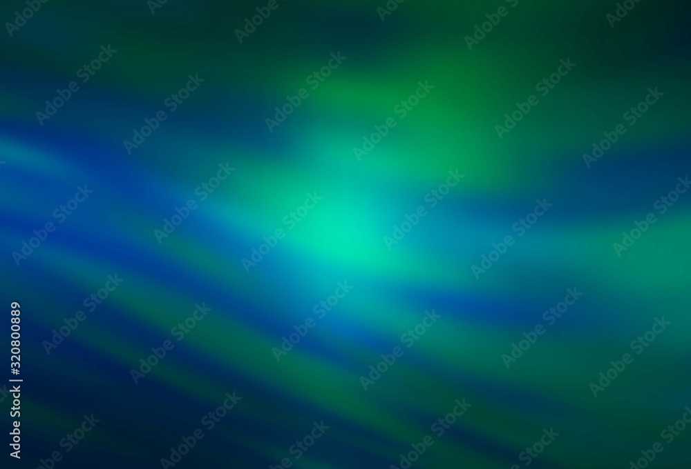 Light Blue, Green vector backdrop with curved lines. Brand new colorful illustration in simple style. Abstract design for your web site.