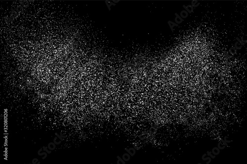 Obraz na płótnie Grain abstract texture isolated on black background. Noise design element. Distress overlay textured. Vector illustration,eps 10. w salonie