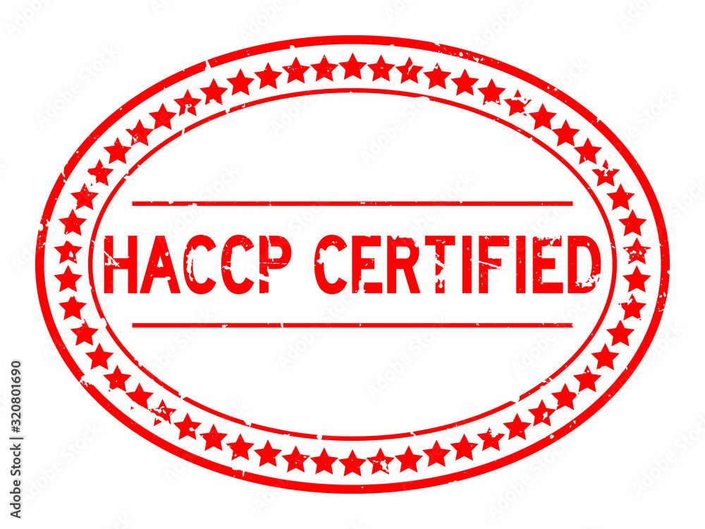Grunge red HACCP (Hazard analysis and critical control points) word oval rubber seal stamp on white background Grunge red HACCP (Hazard analysis and critical control points) word oval rubber seal stamp on white background