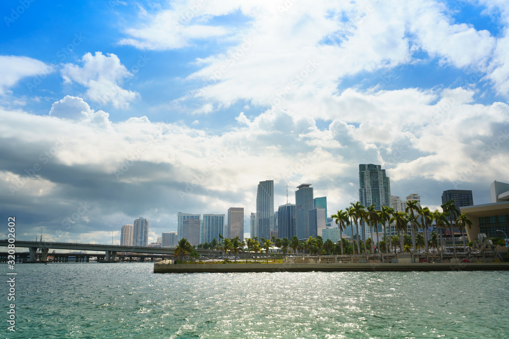 Obraz premium Miami skyline, Florida, USA