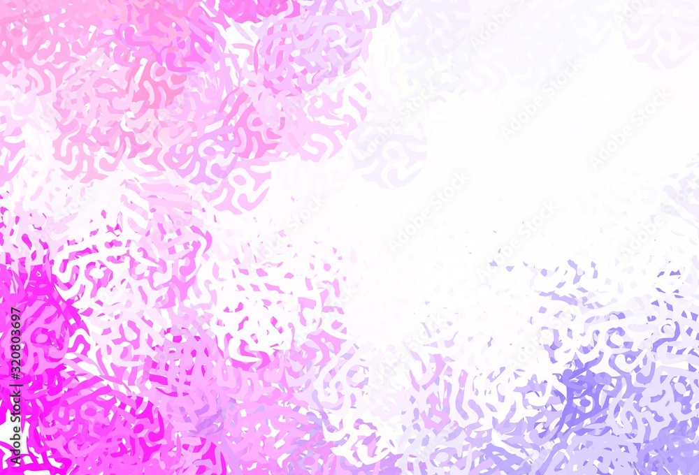 Light Purple, Pink vector texture with abstract forms.