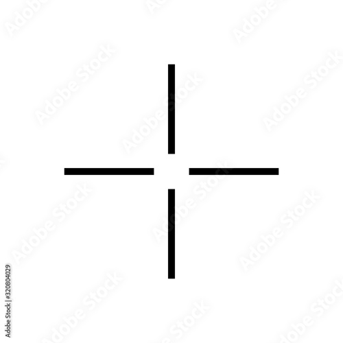 Aim outline icon isolated. Symbol, logo illustration for mobile concept, web design and games.