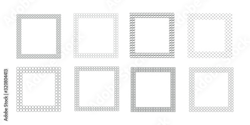 Vintage labels in the frame. Decorative frames labels in retro style. Set of vector images