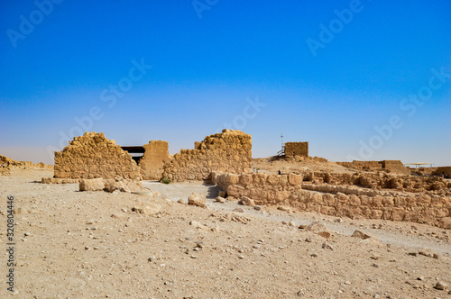 Ruins of the Masada  Israel.