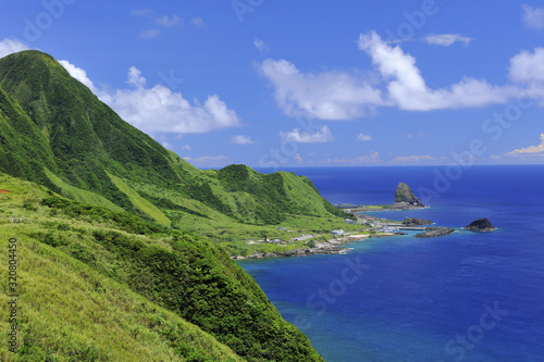 Side shot of the coast in Lanyu island