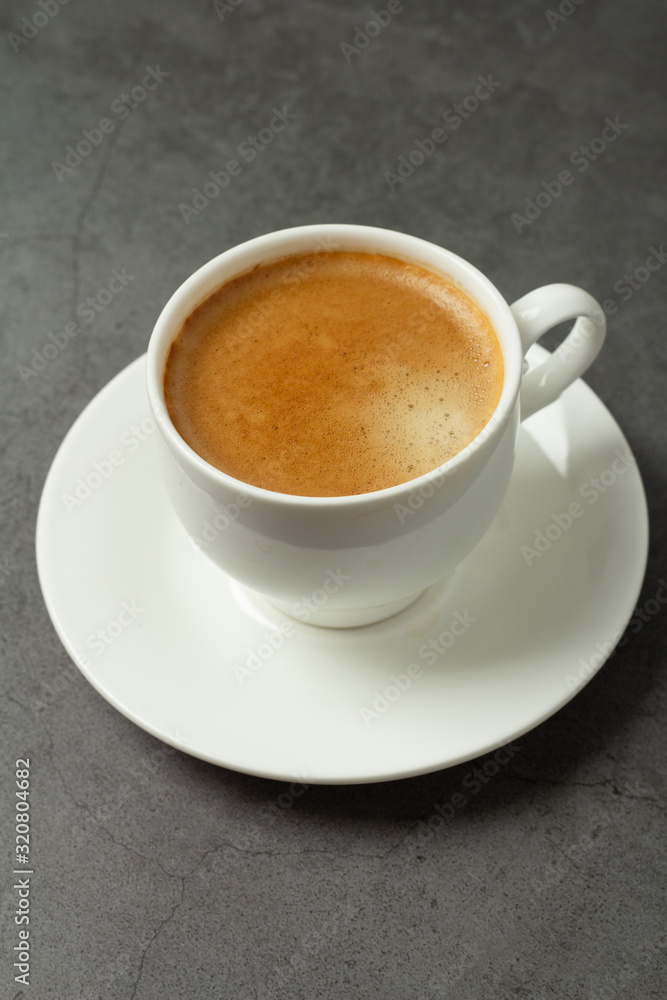 black coffee on black background close-up black coffee on black background close-up