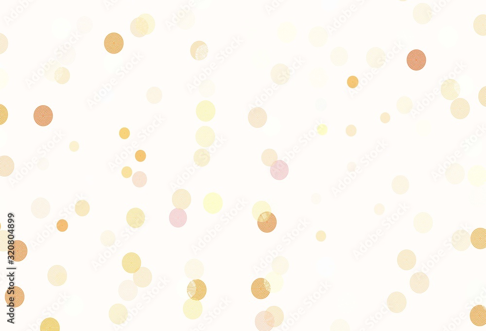 Light Orange vector pattern with christmas snowflakes. Light Orange vector pattern with christmas snowflakes.