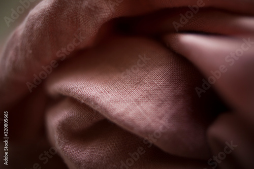 pink linen fabric texture