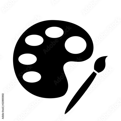 Palette icon vector sign and symbol on trendy style