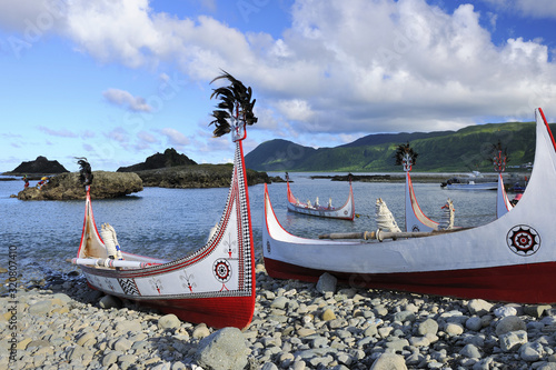 The traditional boat called tatala in Lanyu island photo
