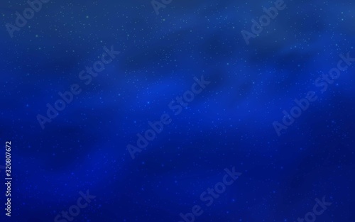 Light BLUE vector background with astronomical stars. Space stars on blurred abstract background with gradient. Pattern for futuristic ad, booklets.