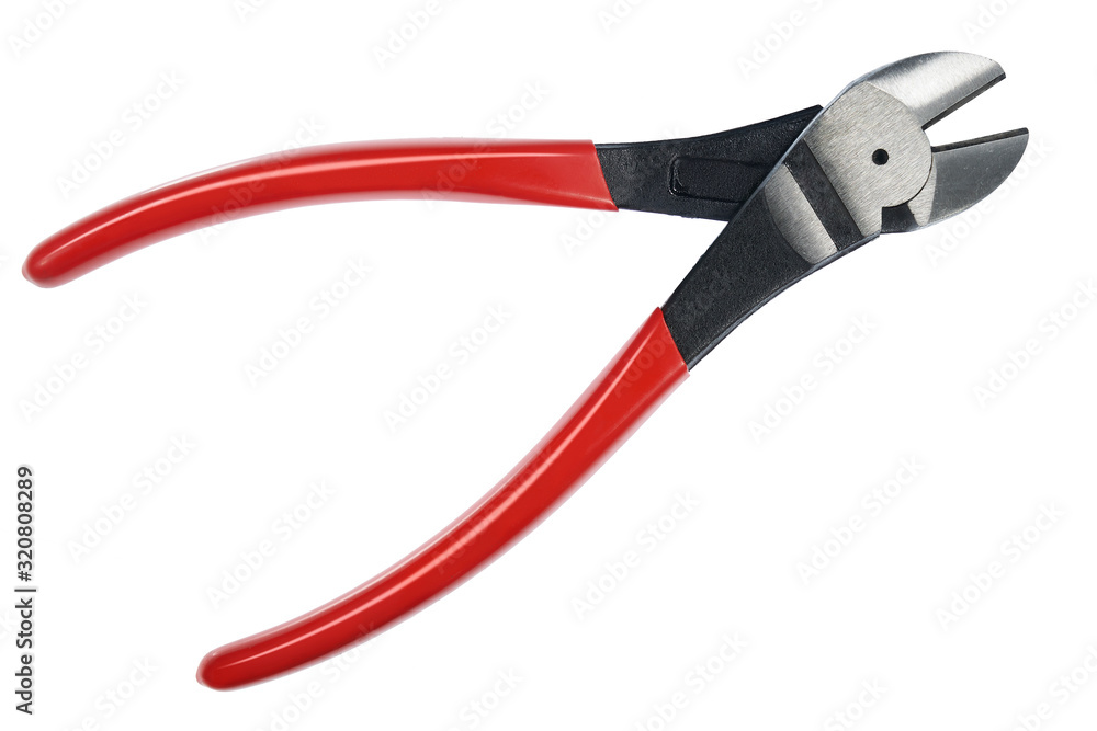 Diagonal pliers on a background Diagonal pliers on a background