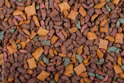 Dry cat food used as background