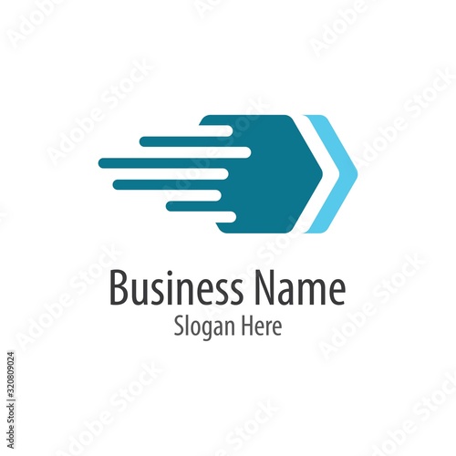 Arrow logo business  vector icon