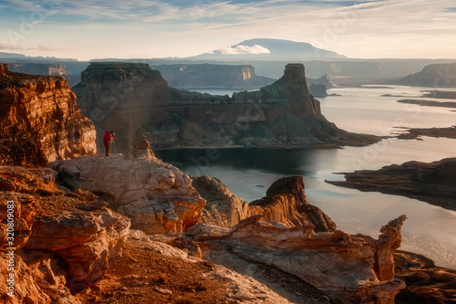 USA Arizona Alstrom Point in sunset