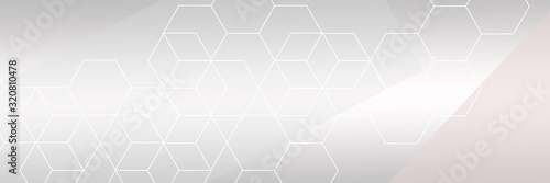 Panel kuchenny z motywem Abstract technology background with hexagons