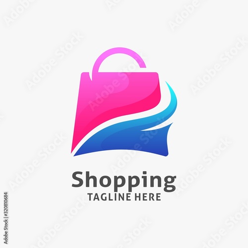 Shopping bag logo design