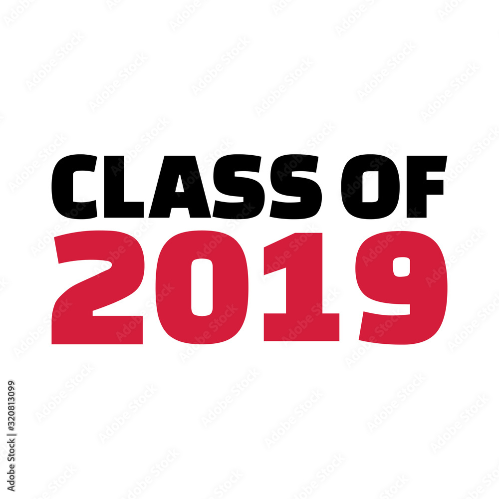 Class of 2020 black and red