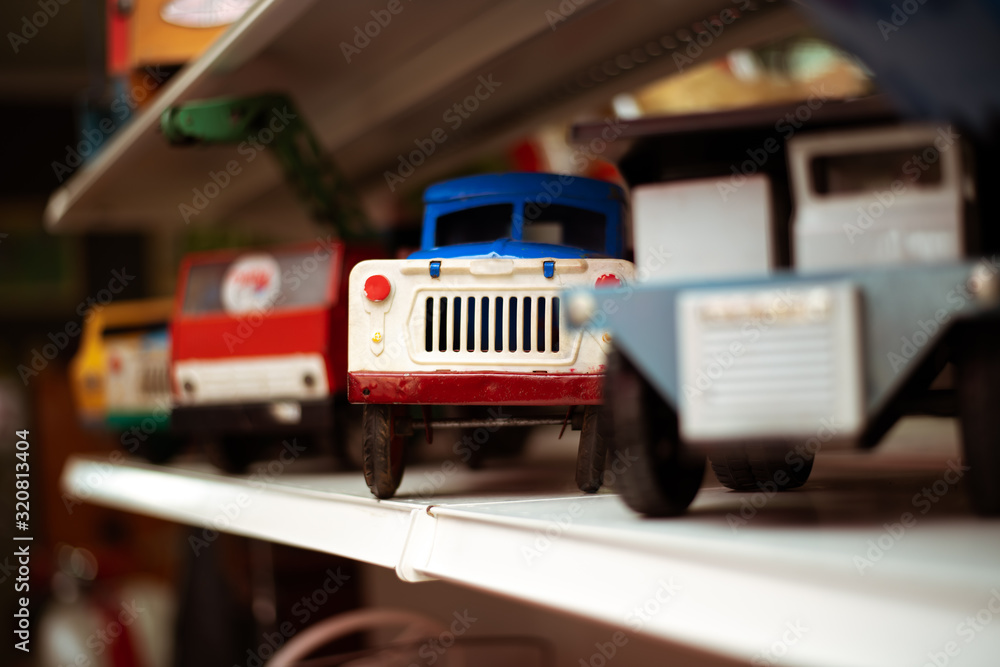 Antique Soviet toy car mechanical for children Antique Soviet toy car mechanical for children