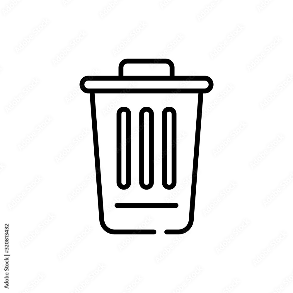 Dustbin Vector Icon Style Illustration. Advertising and Media EPS 10 Dustbin Vector Icon Style Illustration. Advertising and Media EPS 10