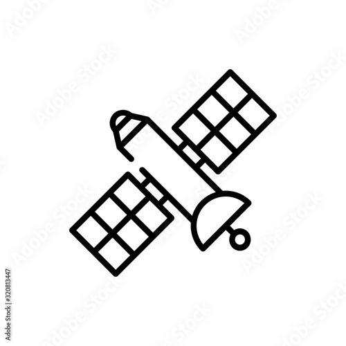 Satellite Vector Icon Style Illustration. Advertising and Media EPS 10