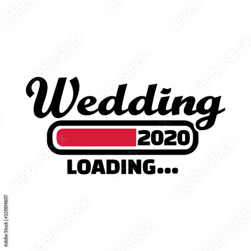 Loading bar for future wedding 2020 german