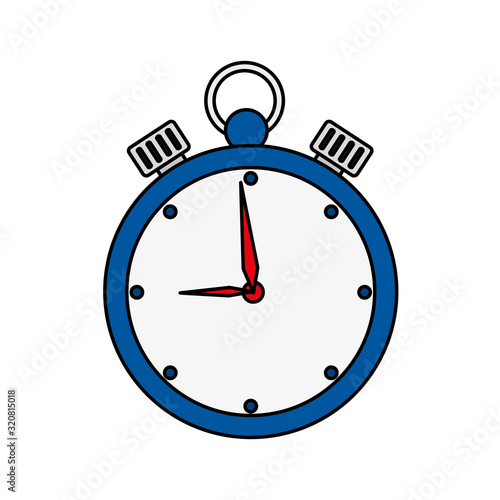 chronometer time equipment isolated icon vector illustration design