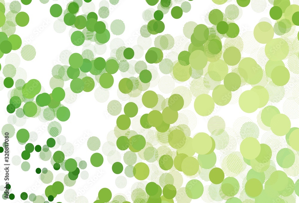 Light Green, Yellow vector background with bubbles. Light Green, Yellow vector background with bubbles.