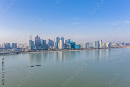 city skyline in hangzhou china © THINK b