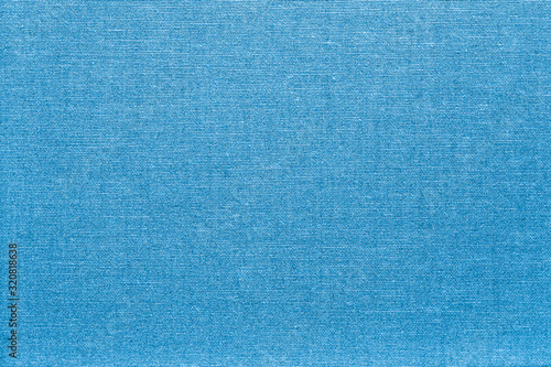 Blue canvas texture, linen fabric design background