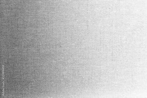 Grey and white linen canvas texture, fabric background