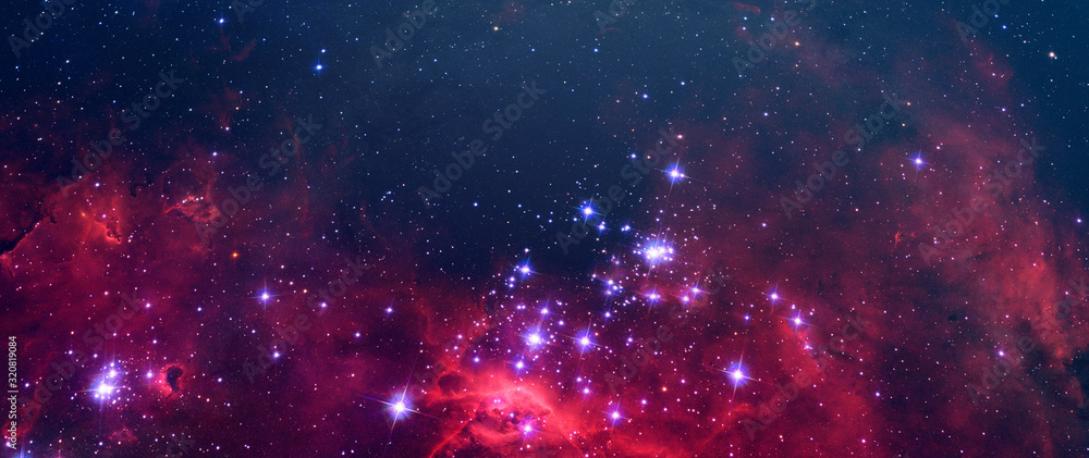 creative surreal science abstract galaxy sky with many stars, color dust elements of this image furnished by nasa