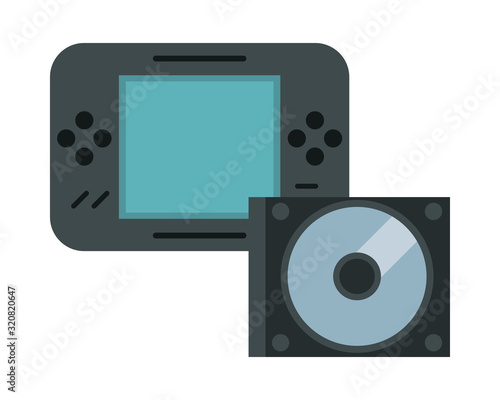 video game portable with compact disk
