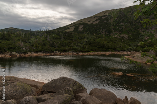 Sniezne Stawki lake in Karkonosze mountains in Poland photo