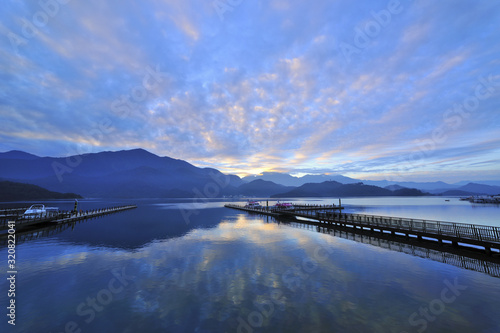 Fototapeta Naklejka Na Ścianę i Meble -  Sun Fog Port in Sun Moon Lake National Scenic Area Nantou Country