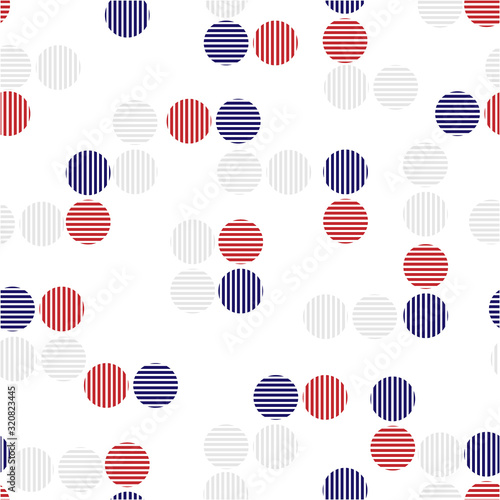 Trendy Minimal geometric circle with striped seamless pattern in vector EPS10 ,Design for fashion fabric ,wallpaper,wrapping and all prints